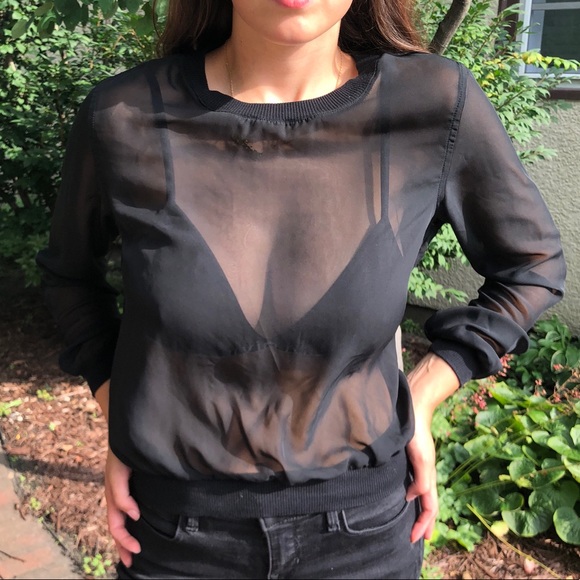 Sheer Black Longsleeve - Picture 2 of 3